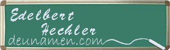 Edelbert Hechler Visitenkarte
